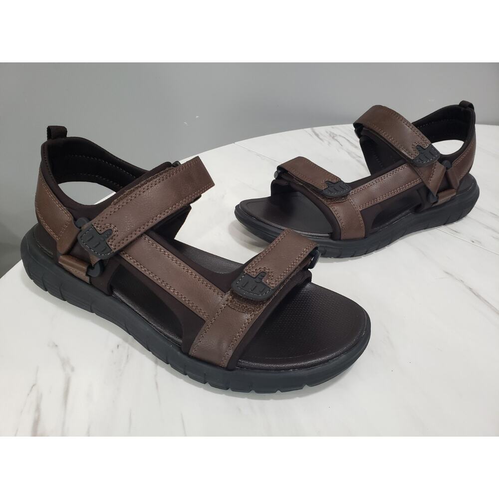 NEW NO BOX Sonoma Men's Fisherman Sandals Size 10 Brown Leather Walking Strap